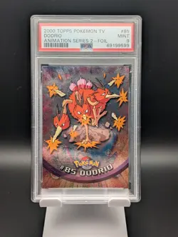 2000 Topps Pokemon TV Dodrio Animation Series 2 Foil PSA 9 MINT Graded Card - Image 1