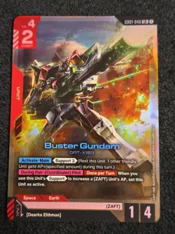 Gundam Card Game Newtype Rising Buster Gundam GD01-046 LR - Image 1