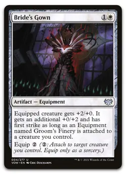 Bride's Gown #4 (NM) Crimson Vow VOW Magic MTG - Image 1