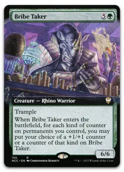 Bribe Taker (Extended Art) #155 (NM) Streets New Capenna NCC Magic MTG - Image 1