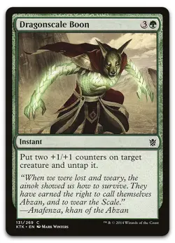 Dragonscale Boon #131 (NM) Khans of Tarkir KTK Magic MTG - Image 1