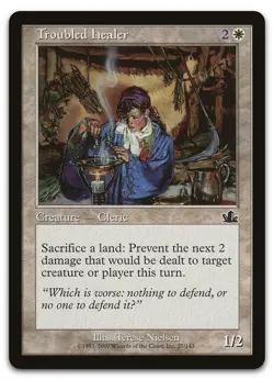 Troubled Healer #27 (NM) Prophecy PCY Magic MTG - Image 1