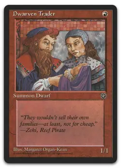 Dwarven Trader [Version 2] (NM) Homelands HML Magic MTG - Image 1