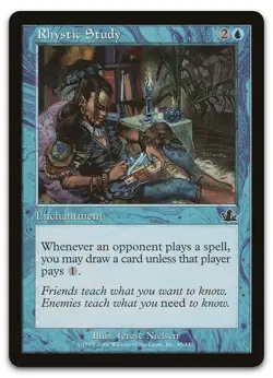 Rhystic Study #45 (NM) Prophecy PCY Magic MTG - Image 1