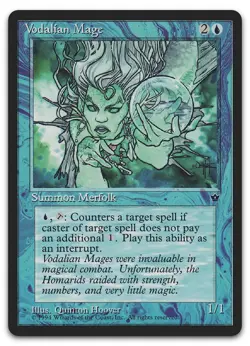 Vodalian Mage (Hoover) (NM) Fallen Empires FEM Magic MTG - Image 1