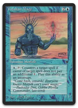Vodalian Mage (Poole) (NM) Fallen Empires FEM Magic MTG - Image 1