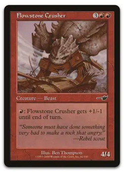Flowstone Crusher #81 (NM) Nemesis NMS Magic MTG - Image 1