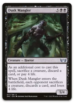 Dusk Mangler #77 (NM) Streets New Capenna SNC Magic MTG - Image 1