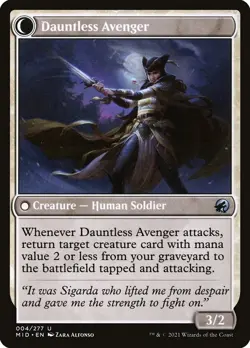 Bereaved Survivor #4 (NM) Midnight Hunt MID Magic MTG - Image 2