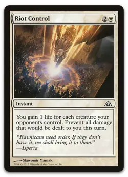 Riot Control #6 (NM) Dragon's Maze DGM Magic MTG - Image 1