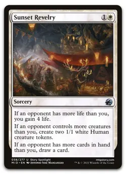 Sunset Revelry #38 (NM) Midnight Hunt MID Magic MTG - Image 1