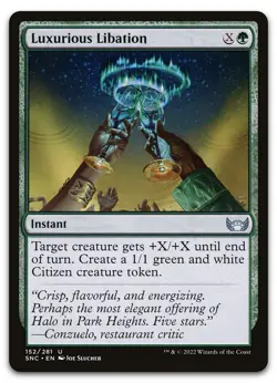 Luxurious Libation #152 (NM) Streets New Capenna SNC Magic MTG - Image 1