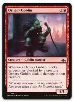 Ornery Goblin #112 (NM) Guilds of Ravnica GRN Magic MTG - Image 1