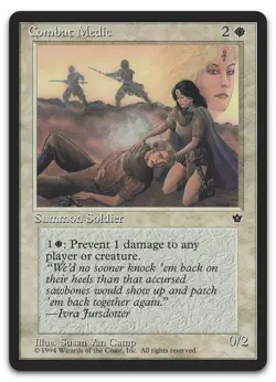 Combat Medic (Van Camp) (NM) Fallen Empires FEM Magic MTG - Image 1