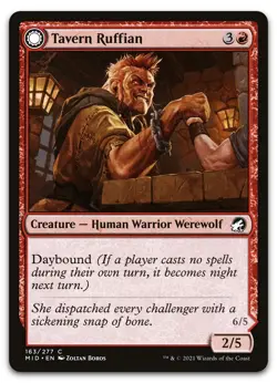 Tavern Ruffian #163 (NM) Midnight Hunt MID Magic MTG - Image 1