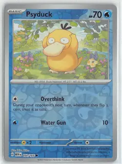 Pokemon TCG Scarlet & Violet 151 MEW Reverse Foil Common #054/165 Psyduck - Image 1