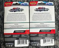 Pokemon TCG Paradox Rift Promo Checklane Blister Booster Packs Lot Of 2 - Image 2