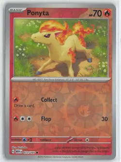 Pokemon TCG Scarlet & Violet 151 MEW Reverse Foil Common #077/165 Ponyta - Image 1