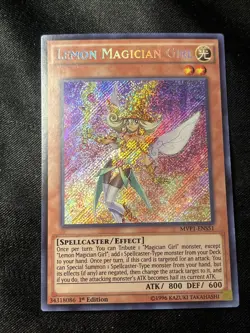 Yugioh Lemon Magician Girl MVP1-ENS51 Secret Rare 1st Ed NM - Image 1