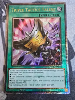Yugioh Triple Tactics Talent RA01-EN063 Quarter Century Secret Rare QCR NM - Image 1