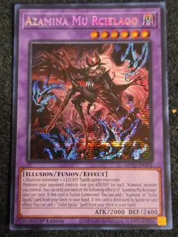 Yugioh Azamina Mu Rcielago MP25-EN104 2025 1st Edition Prismatic Secret Rare NM - Image 1