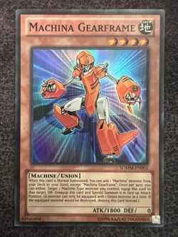 Yugioh Machina Gearframe SDMM-EN002 Super Rare Unlimited Edition NM - Image 1