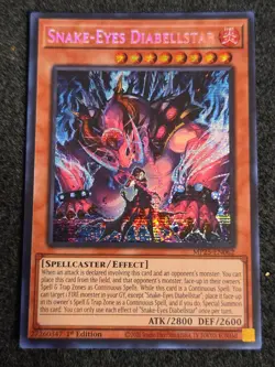 Yugioh! TCG - Snake-Eyes Diabellstar - Prismatic Secret Rare - MP25-EN062 - Image 1