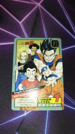 Fresque Carte Dragon Ball Grand Combat 627 Power Level Puzzle Frise card android - Image 1