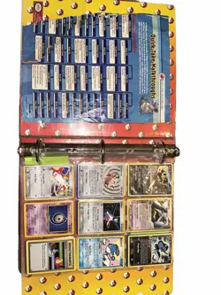 Pokeman Trading Card Pikachu Three Ring Binder, Nintendo 1999, made in USA USED - Image 2