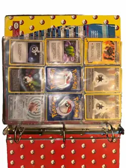 Pokeman Trading Card Pikachu Three Ring Binder, Nintendo 1999, made in USA USED - Image 4