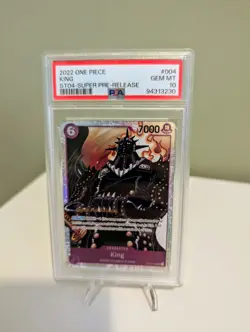 PSA 10 King ST04-004 One Piece Card Game CCG English Super Pre-Release - Image 1