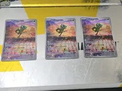 x3 Teal Mask Ogerpon 123 Sv: Scarlet & Violet Promo Cards Holo - Image 1