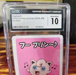 2019 Jigglypuff POKEMON Playing Card Old Maid JAPANESE CGC GEM MINT 10 - Image 2