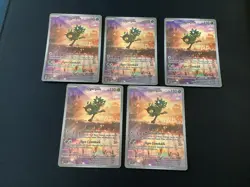 Teal Mask Ogerpon 123 Sv: Scarlet & Violet Promo Cards Holo ALL FIVE MINT - Image 1