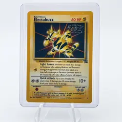 Pokemon Electabuzz Rare 1999 Film Black Star Promo Card Small Print Mark - Image 1