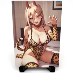 Chainsaw Man Power Sexy Hot Anime Waifu Girl Doujin Lewd Goddess Story Art Card - Image 1
