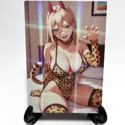 Chainsaw Man Power Sexy Hot Anime Waifu Girl Doujin Lewd Goddess Story Art Card - Image 2