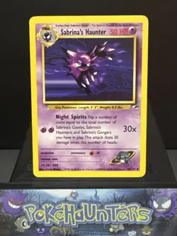 Pokemon Card Sabrina's Haunter 58/132 Gym Heroes Non Holo Light Play - Image 1