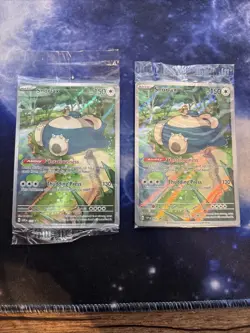 Snorlax 051 Sv: Scarlet & Violet Promo Cards Holo Sealed NM Pair of 2 - Image 1