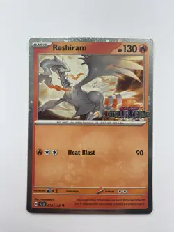 Pokemon TCG Stellar Crown Reverse Holo Card Reshiram 022/142 - Image 1