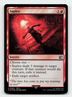 Suplex FOIL FINAL FANTASY Magic The Gathering Card - Image 1