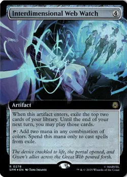 NM - Interdimensional Web Watch Foil (Extended Art) R Marvel's Spider-Man 278 - Image 1