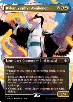 NM - Kykar, Zephyr Awakener (Borderless) R Foundations 348 - Image 1