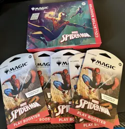 Magic The Gathering Marvel's Spider Man Collector Booster Pack + 5 Play Boosters - Image 1