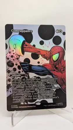 MTG Magic The Gathering Spider-Man Comeuppance Borderless Foil Mythic 0001 - Image 1