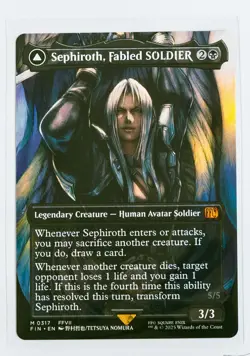 Sephiroth, Fabled SOLDIER (Borderless) (0317) Final Fantasy Non-Foil - Image 1