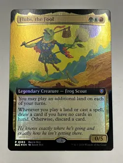 MTG Flubs, the Fool - 0356 - FOIL EXTENDED ART PROMO - BAB Buy a box BLB NM, BLC - Image 1