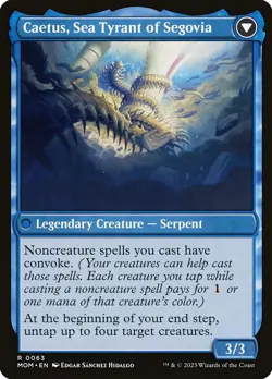Invasion of Segovia // Caetus, Sea Tyrant of Segovia March of the Machine MTG - Image 2