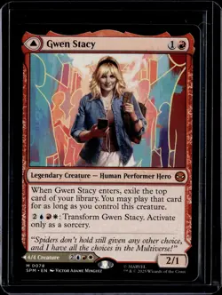 Gwen Stacy // Ghost-Spider - 78 - SPM - NM - MTG Magic the Gathering - Image 1