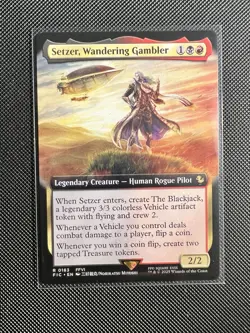 Setzer, Wandering Gambler Extended Art - FIC 0183 NM - MTG Magic - Image 1